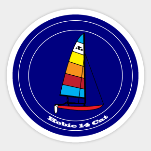 Hobie 14 Catamaran Sailboat Sticker